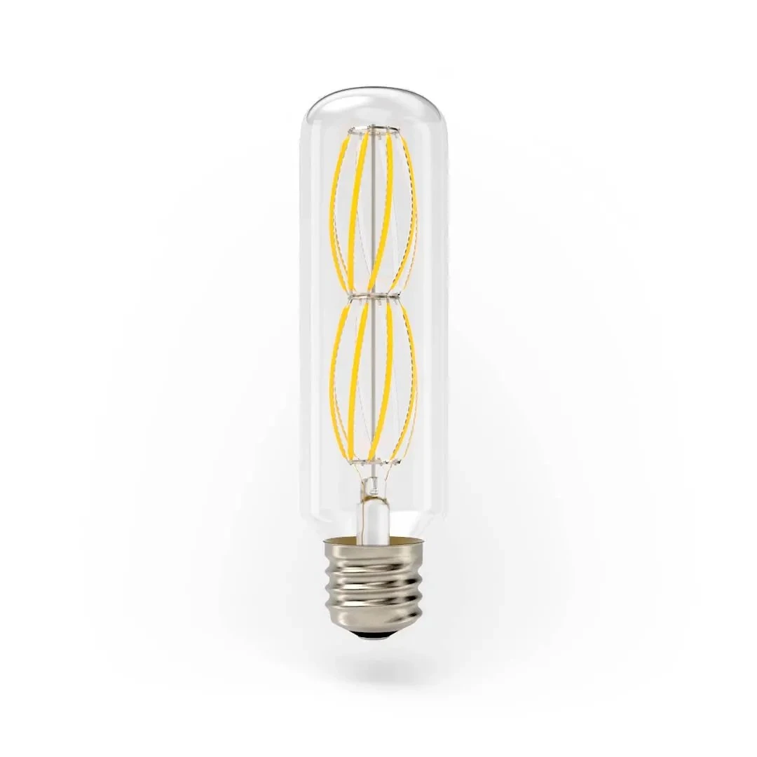 T-Series Vintage LED Filament Tube Bulb — 180–265V / 6W / E27 / 2700K